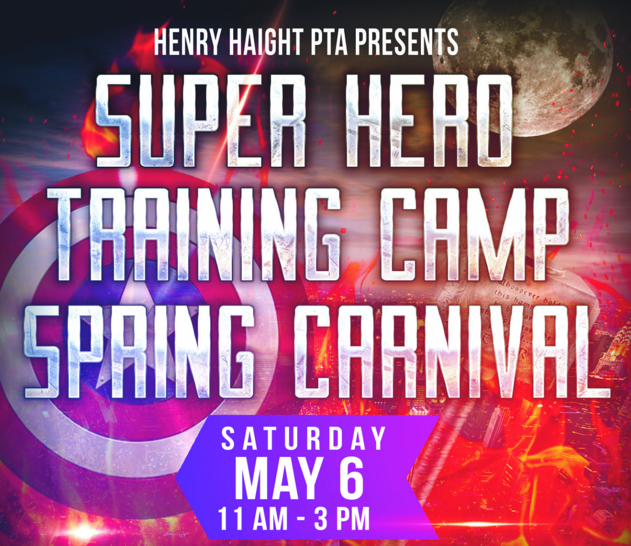 Super Hero Training Camp Flyer